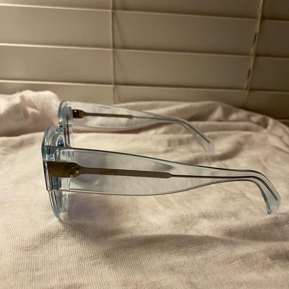 Celine Cl400981 86v Translucent Round Sunglasses - image 4